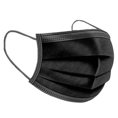 Black Disposable loop mask / 50bx